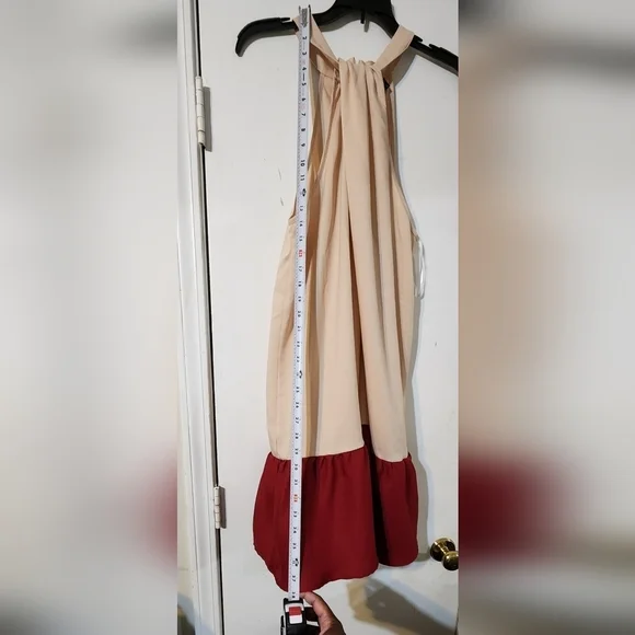 Halter two toned dress - Picture 9 of 11